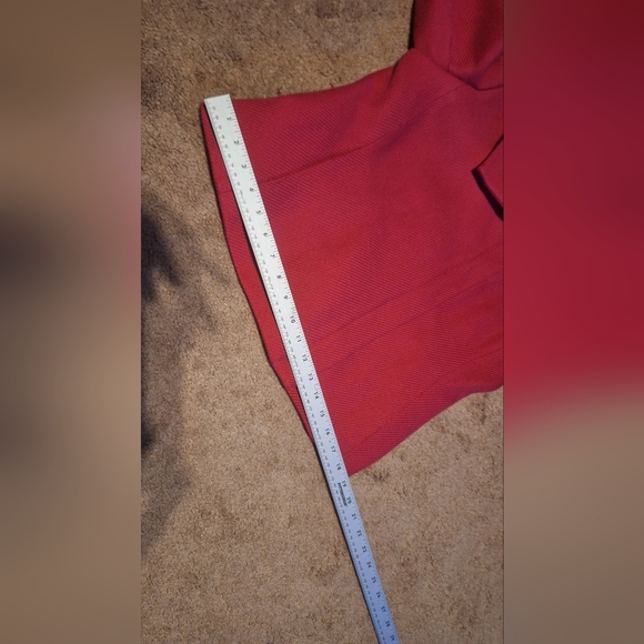 TALBOTS/ COLLARED MOTO ZIP JACKET /12P/ hot pink - Picture 10 of 12